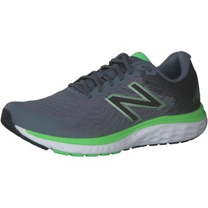New Balance Men’s Fresh Foam 680 V7 Running Shoe(Ocean Grey/Black/Vibrant Spring)