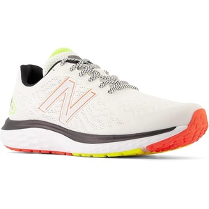 New Balance Men’s Fresh Foam 680 V7 Running Shoe(White/Cosmic Pineapple)