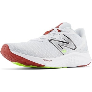 New Balance Men’s Fresh Foam Arishi V4 Running Shoe(Quartz Grey/Brick Red)