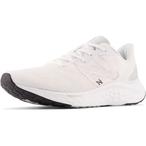 New Balance Men’s Fresh Foam Arishi V4 Running Shoe(White/Light Aluminum/Silver Metallic)