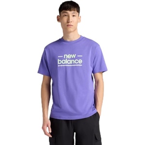 New Balance Men’s Linear Lines T-Shirt(Electric Purple / Linear Lines)