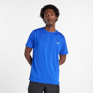New Balance Men’s Sport Essentials Heathertech T-Shirt(Blue Gemstone)