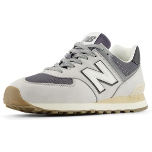 New Balance Unisex-Adult 574 Sneaker(6023 Black/Dark Silver Metallic)