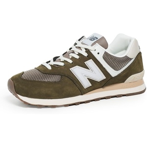 New Balance Unisex-Adult 574 Sneaker(Calcium-silver Metallic)