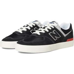 New Balance Unisex-Adult 574 Vulc(Black/Grey 1)