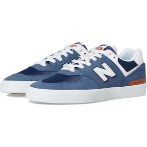 New Balance Unisex-Adult 574 Vulc(Indigo/White)