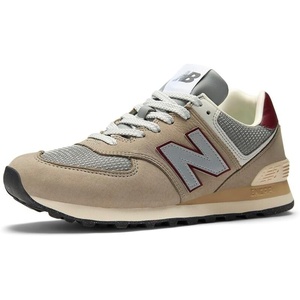 New Balance Unisex-Adult U574v1(Arid Stone/Monarch Burgundy)