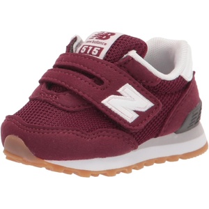 New Balance Unisex-Child 515 V1 Hook & Loop(Garnet/White)