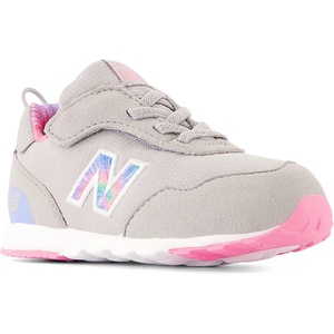 New Balance Unisex-Child 515 V1 Hook & Loop(Rain Cloud/Signal Pink/Electric Sky)