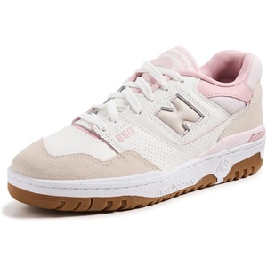 New Balance Women’s 550 Sneakers(Sea Salt/Pink Granite/Orb Pink)