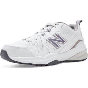 New Balance Women’s 608 V5 Casual Comfort Cross Trainer(White/Candied Violet)