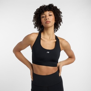 New Balance Women’s NB Essential Run Bra(Black/Black/Black)