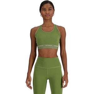 New Balance Women’s Nbsleek Medium Support Sports Bra(Dark Olivine)