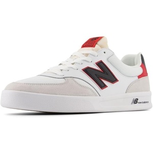 New Balance mens Ct300 V3 Sneaker(White/Black/Team Red)