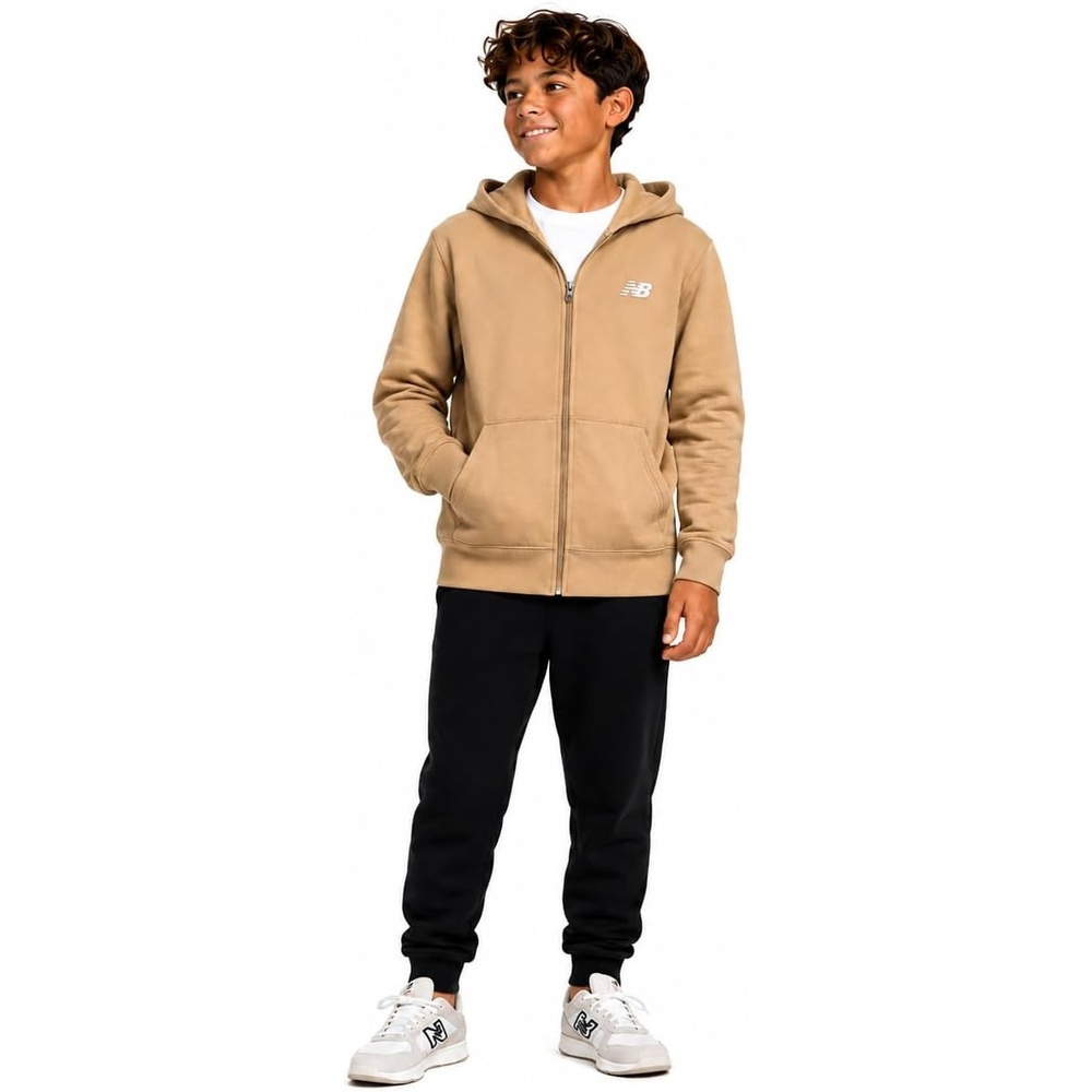 image:imageNew Balance Active Boys Zip Up Hoodie  Warm Fleece Hoodies for Boys Youth Kids Sweatshirt Activewear with Pockets 820Incense