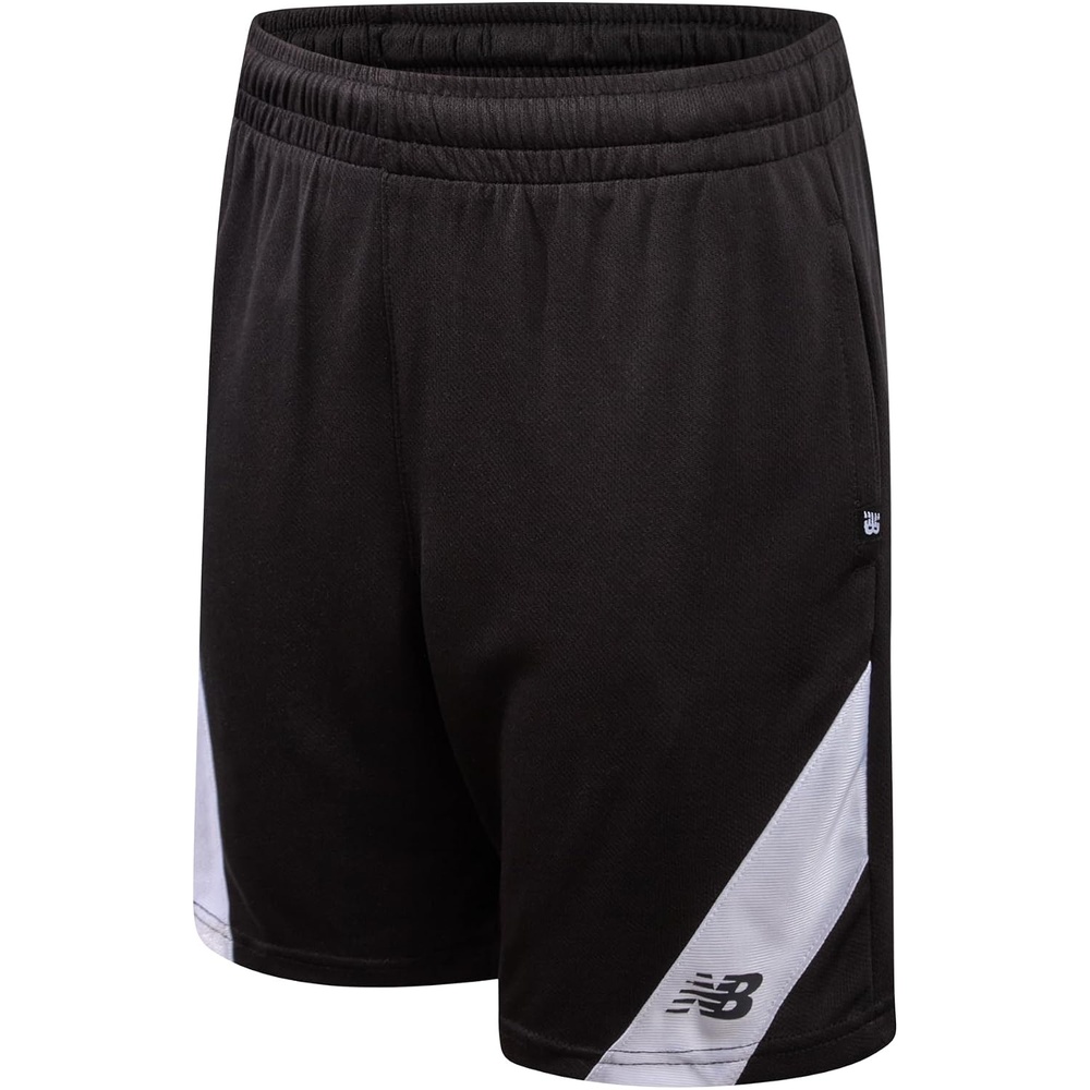 image:imageNew Balance Boys Active Shorts  Performance Gym Shorts with Pockets  Kids Mesh Athletic Shorts for Boys Size 420New Black