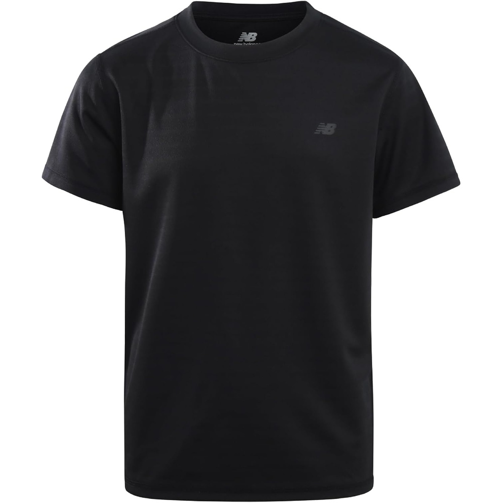 image:imageNew Balance Boys Athletic Shirts  Short Sleeve Crewneck Boys Shirts Active Performance Dri Fit Shirts for KidsBlack Texture