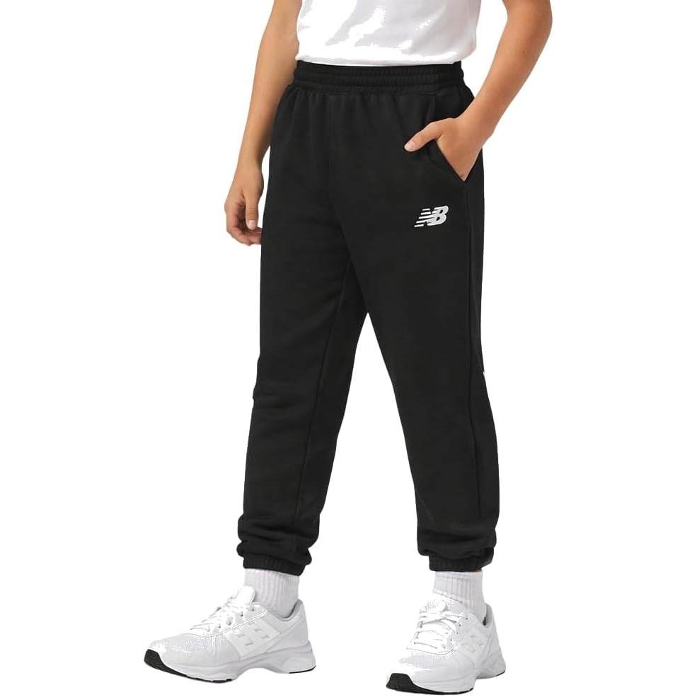 image:imageNew Balance Boys Fleece Sweatpants Joggers Drawstring amp Pockets 820  Cozy Lightweight Warmth TaperedLeg Athletic Fit Ribbed Cuffs for School Travel Practice amp Weekend WearDeep Black