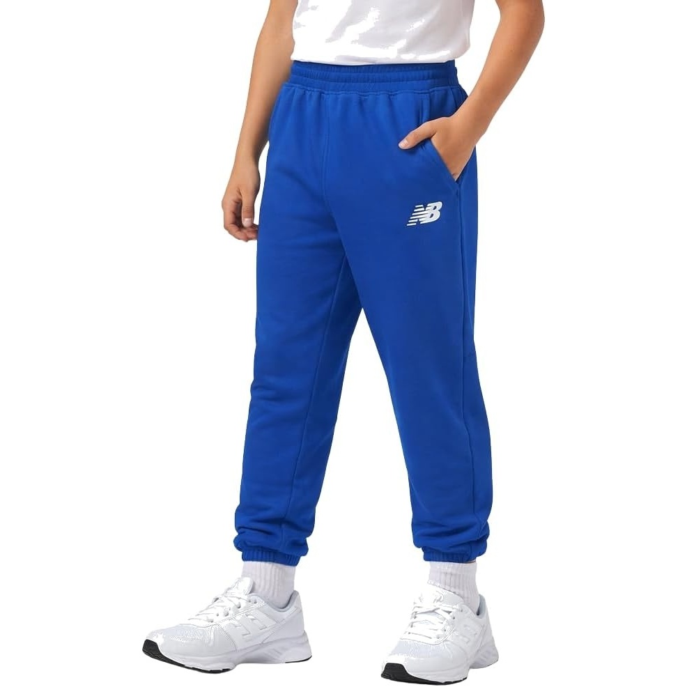 image:imageNew Balance Boys Fleece Sweatpants Joggers Drawstring amp Pockets 820  Cozy Lightweight Warmth TaperedLeg Athletic Fit Ribbed Cuffs for School Travel Practice amp Weekend WearNew Blue