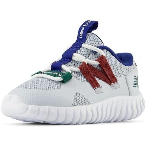 image:imageNew Balance Boys Playgruv V2 Bungee SneakersGraniteMercury RedMarsh Green