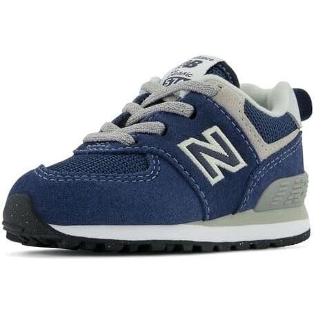 image:imageNew Balance Kids 574 Core Bungee SneakerNavyWhite