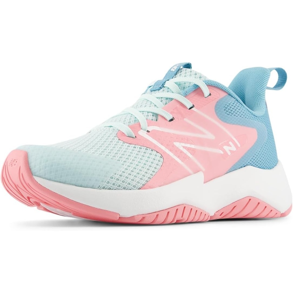 image:imageNew Balance Kids Rave Run V2 LaceUp Running ShoesGlint BlueDouble Bubble