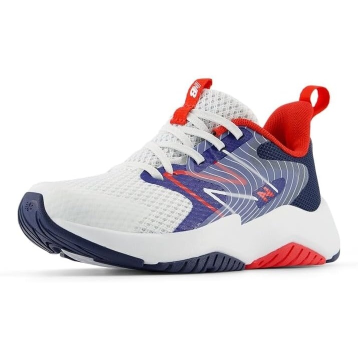 image:imageNew Balance Kids Rave Run V2 LaceUp Running ShoesTeam RoyalWhiteTrue Red