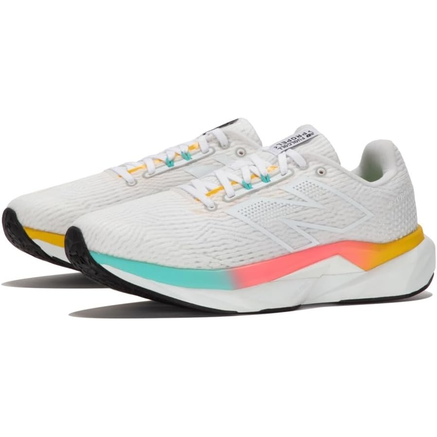 image:imageNew Balance Mens FuelCell Propel V5WhiteGinger LemonCyber Jade
