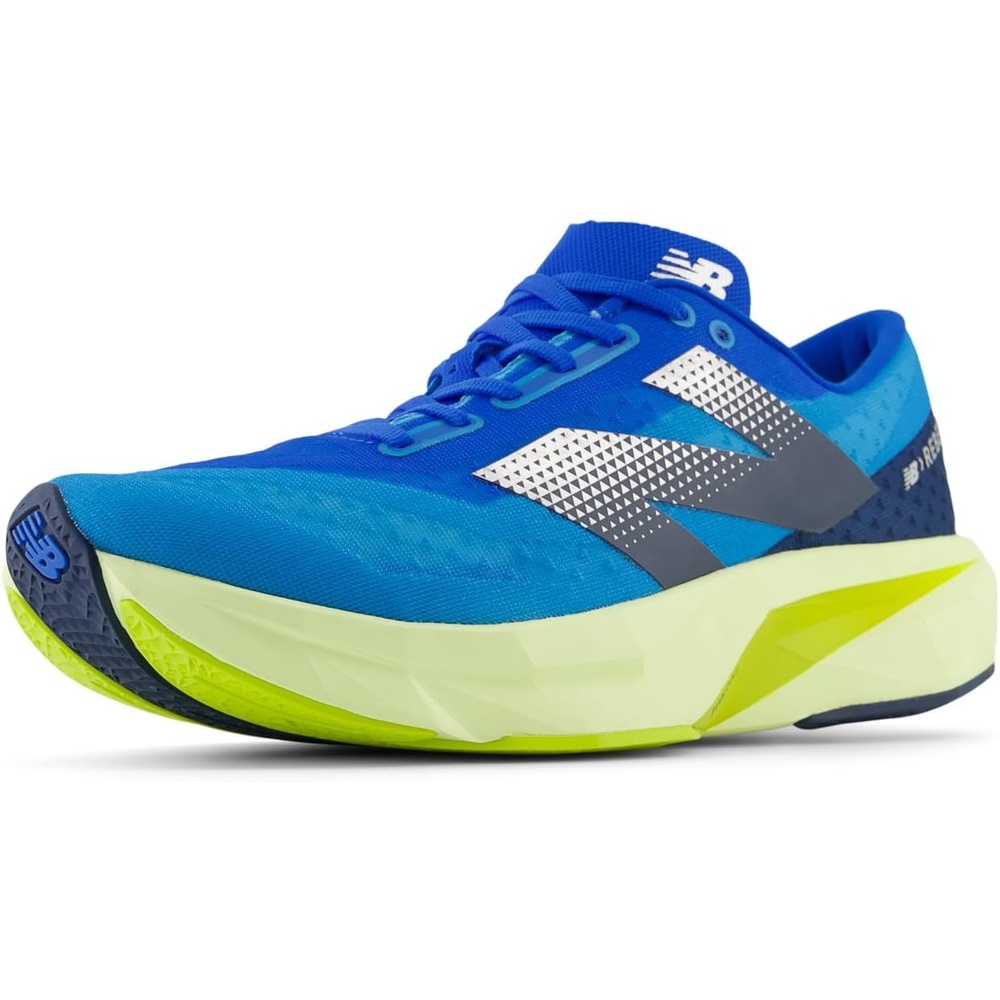 image:imageNew Balance Mens FuelCell Rebel V4 Running ShoesSpice BlueLimelightBlue Oasis