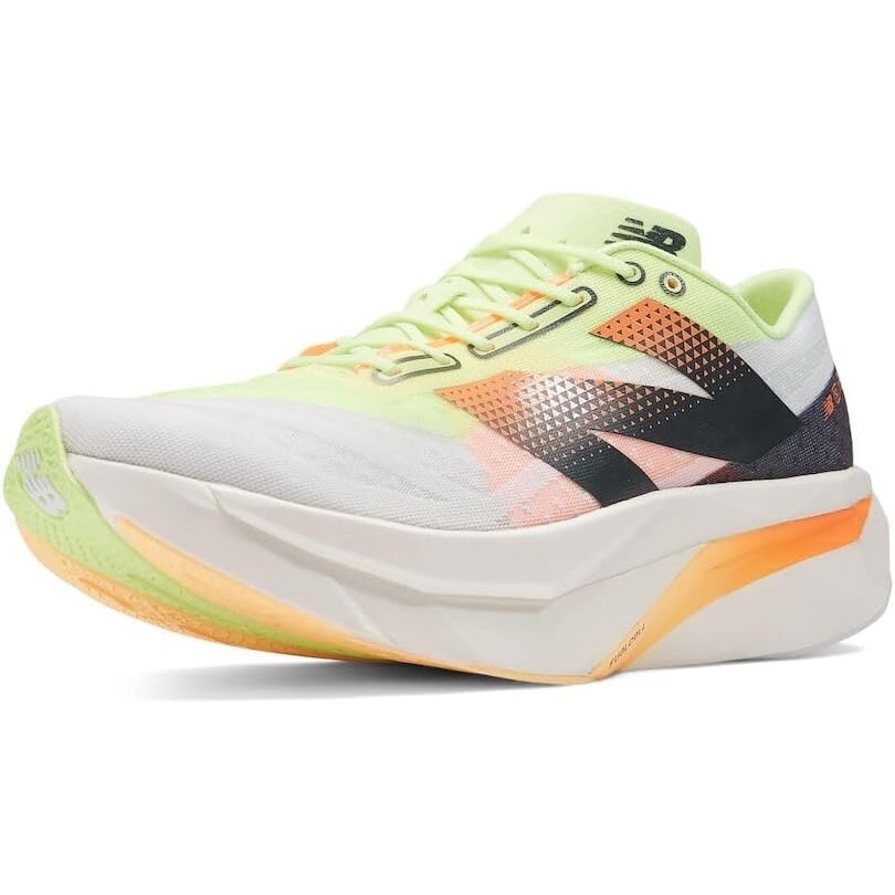 image:imageNew Balance Mens FuelCell Supercomp Elite V4 Running ShoesWhiteBleached Lime GloHot Mango