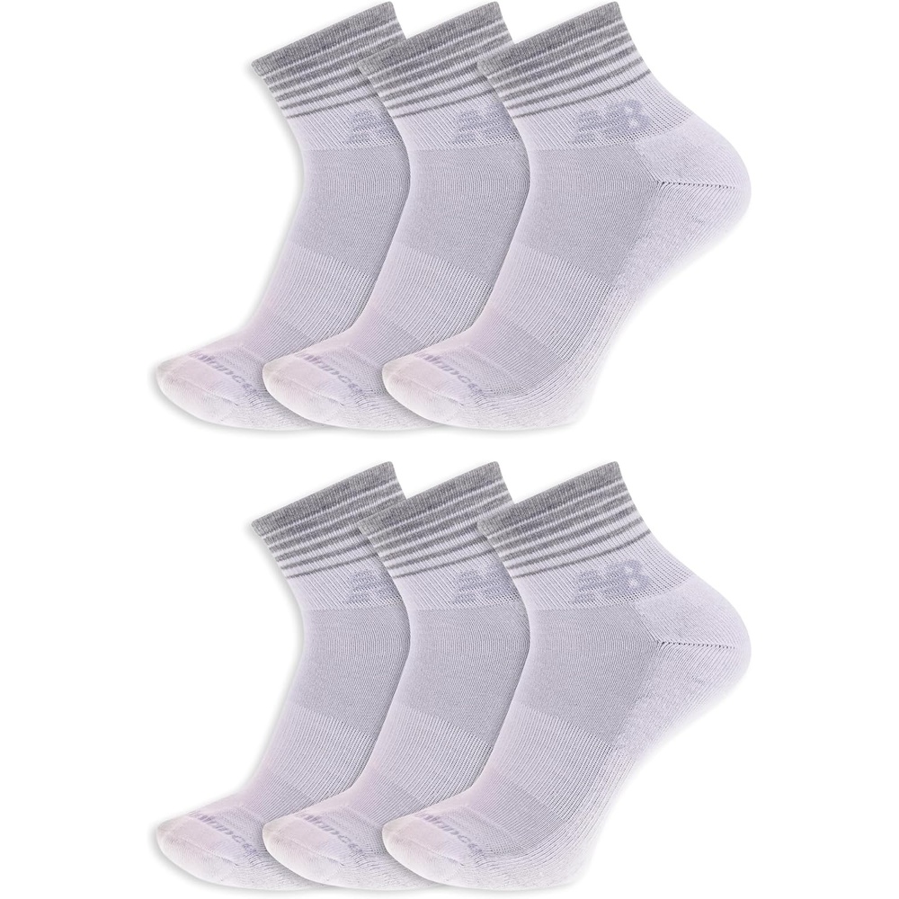 image:imageNew Balance Unisex Adult Performance Cushioned Ankle Socks  6 Pairs  Moisture WickingWhite