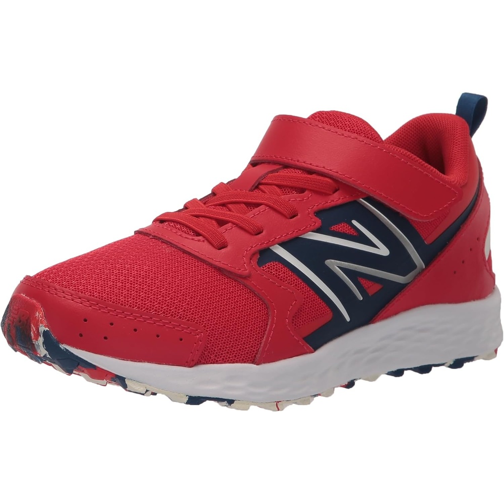 image:imageNew Balance UnisexChild Kids Fresh Foam 650 V1 Bungee Lace with Top StrapTeam RedNight SkyWhite
