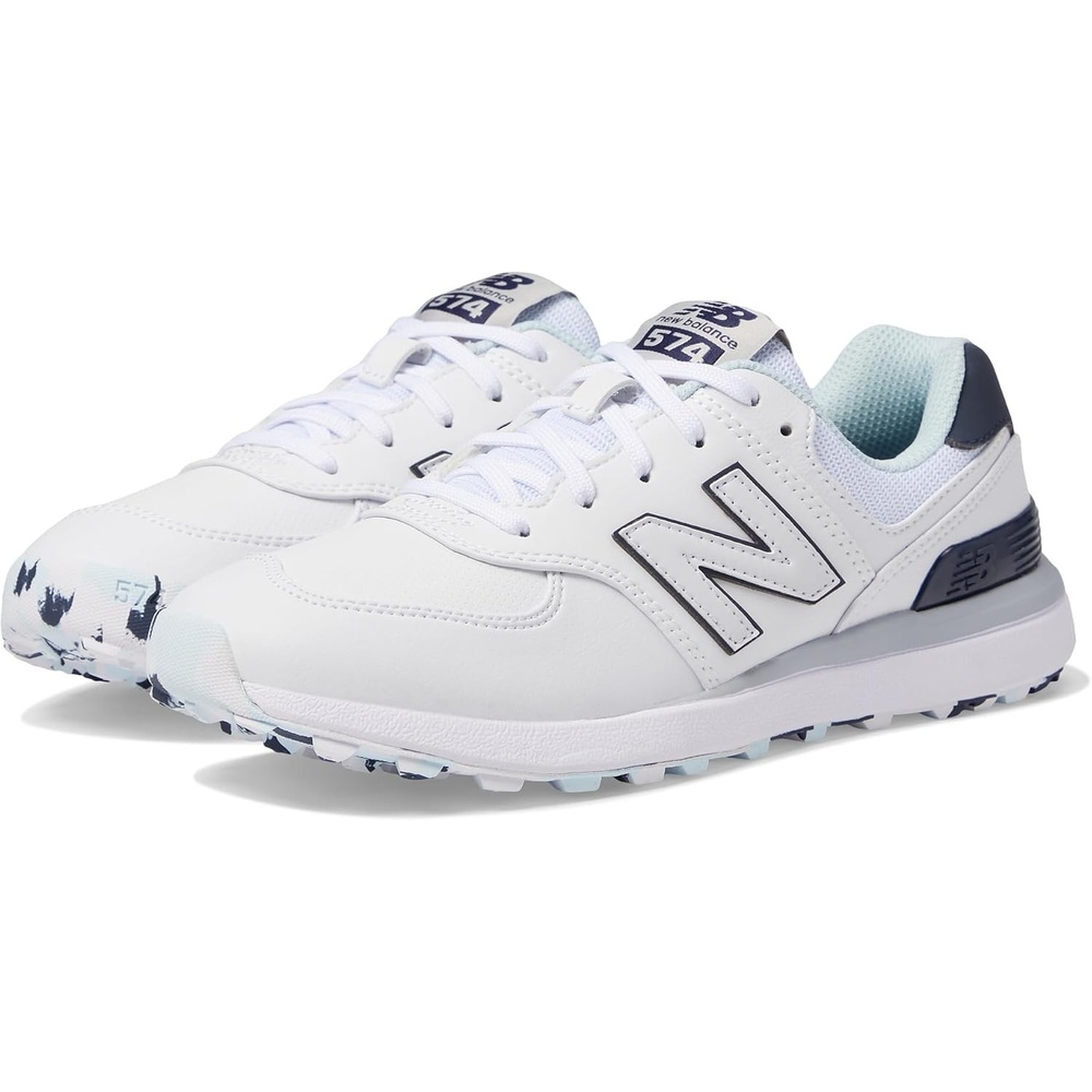 image:imageNew Balance Womens 574 Greens v2 Golf ShoeWhiteBlue