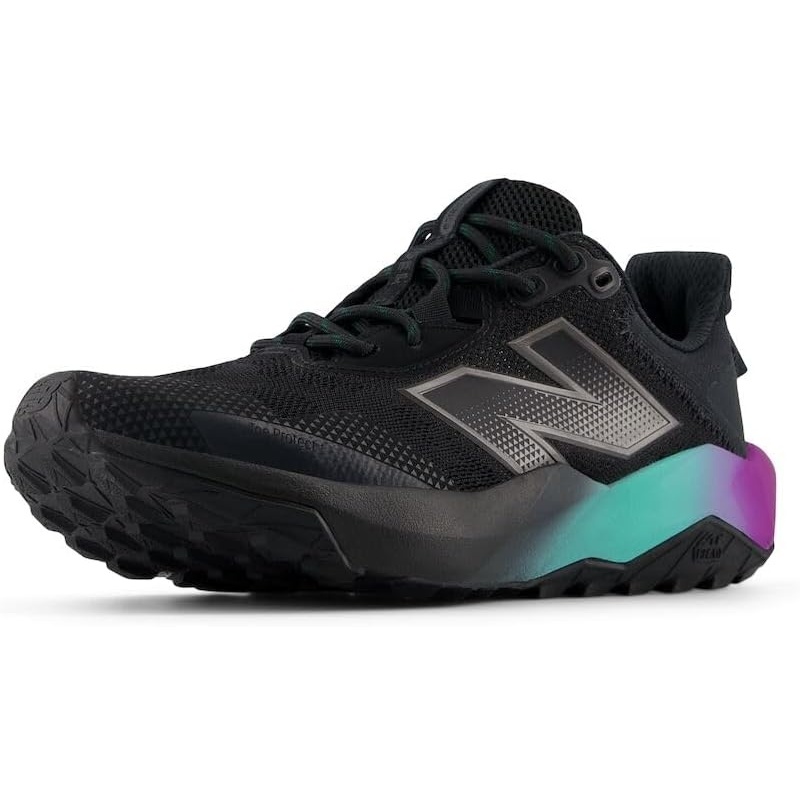 image:imageNew Balance Womens Dynasoft Nitrel V6 Trail Running ShoesBlackBlack MetallicCyber Jade