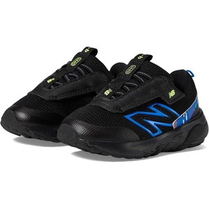 New Balance Baby 1440 V1 Hook & Loop Running Shoe(Black/Blue Oasis)