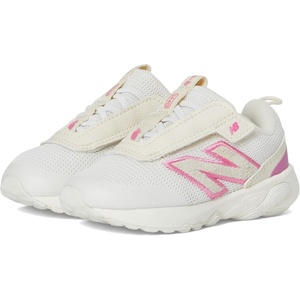 New Balance Baby 1440 V1 Hook & Loop Running Shoe(Sea Salt/Real Pink)
