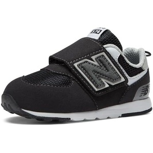 New Balance Baby Boys’ 574 New-b Hook-and-Loop Sneakers(Black/Silver Metallic)