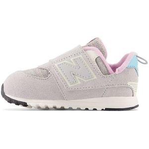 New Balance Baby Boys’ 574 New-b Hook-and-Loop Sneakers(Brighton Grey/Summer Aqua/Lilac Cloud)