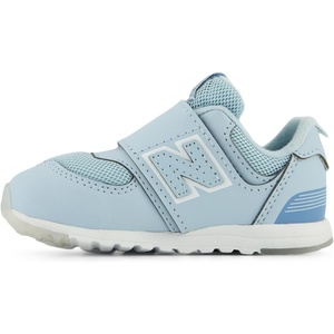 New Balance Baby Boys’ 574 New-b Hook-and-Loop Sneakers(Frosted Glass/Silver Metalic)