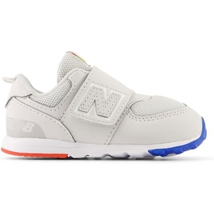 New Balance Baby Boys’ 574 New-b Hook-and-Loop Sneakers(Grey Matter/Lemon Zest)