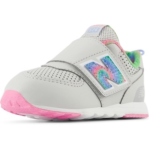 New Balance Baby Boys’ 574 New-b Hook-and-Loop Sneakers(Grey Matter/Signal Pink)