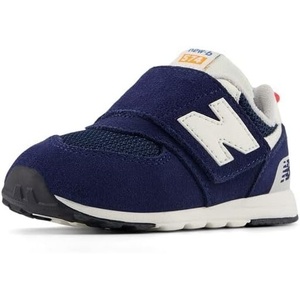 New Balance Baby Boys’ 574 New-b Hook-and-Loop Sneakers(Nb Navy/Blast Red)