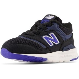 New Balance Baby Boys’ 997h V1 Bungee Sneakers(Black/Marine Blue)