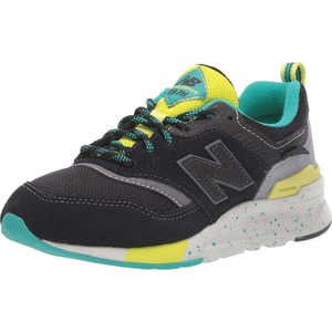 New Balance Baby Boys’ 997h V1 Bungee Sneakers(Black/Sulphur Yellow)