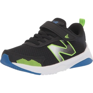 New Balance Baby Boys’ Dynasoft 545 V1 Bungee Lace Sneakers(Black/Pixel Green/Cobalt)