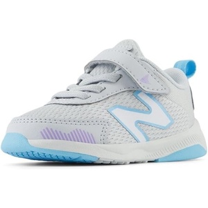 New Balance Baby Boys’ Dynasoft 545 V1 Bungee Lace Sneakers(Granite/Lilac Glo/Team Sky Blue)