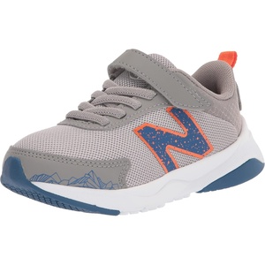 New Balance Baby Boys’ Dynasoft 545 V1 Bungee Lace Sneakers(Rain Cloud/Poppy/Blue Groove)