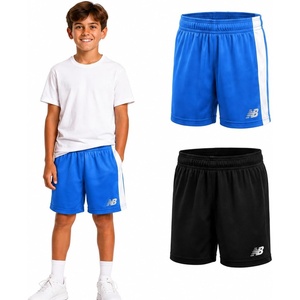 New Balance Boys 2 Pack Moisture-Wicking Mesh Basketball Shorts, Sizes 8-20 | Quick-Dry Finish Keeps Him Cool, Side Pocket Holds a Phone or Snacks, Stay-Put Waistband, Relaxed Athletic Cut(Blue Oasis/Black)