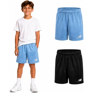 New Balance Boys 2 Pack Moisture-Wicking Mesh Basketball Shorts, Sizes 8-20 | Quick-Dry Finish Keeps Him Cool, Side Pocket Holds a Phone or Snacks, Stay-Put Waistband, Relaxed Athletic Cut(Blue Laguna/Grey)