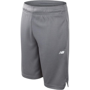 New Balance Boys’ Active Shorts – Performance Gym Shorts with Pockets – Kids’ Mesh Athletic Shorts for Boys’ (Size: 4-20)(Gun Metal)